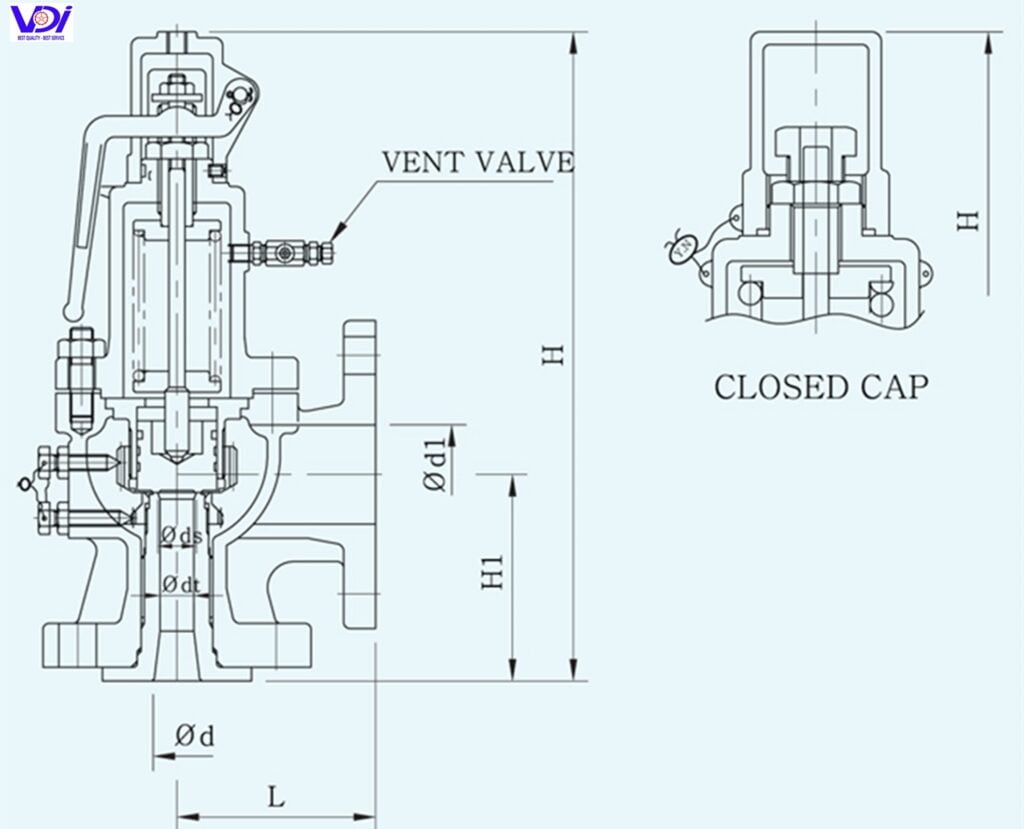 Bản vẻ van an toàn YNV FSV-1F