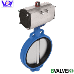 van bướm điều khiển khí nén double acting